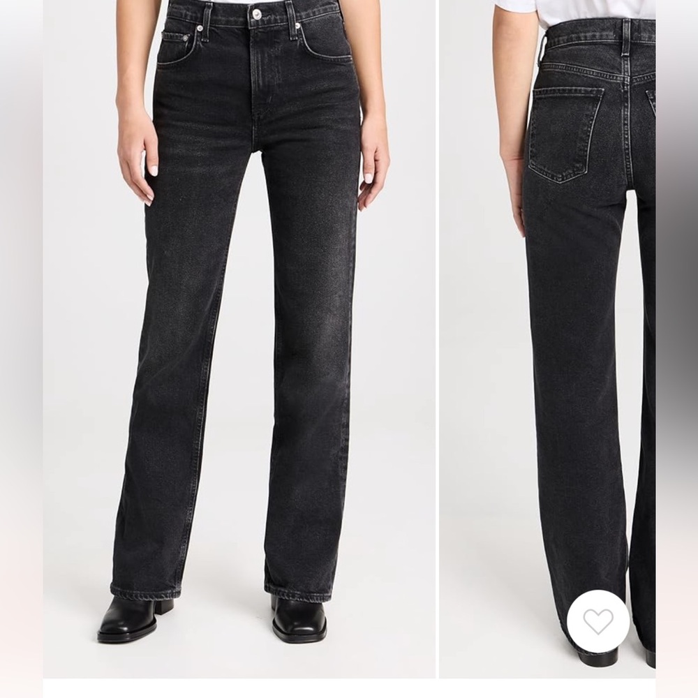 CITIZENS OF HUMANITY MIDRISE VIDIA BOOTCUT BLACK JEANS SIZE 30